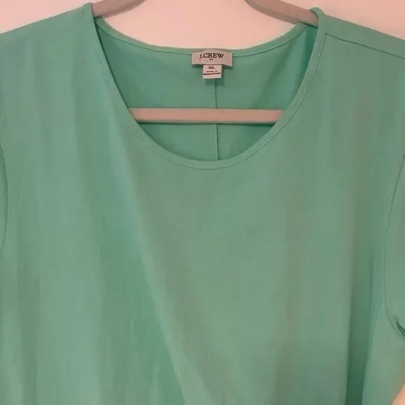 NWOT J.Crew Short Sleeve Knotted Mini Dress Size XL - Picture 3 of 6